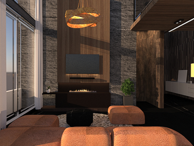 L2 - 3dsMax rendering of Duplex apartment